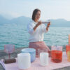 雪士達山煉金水晶缽-10英寸 海洋金 Zeal Point 音調A A#-10