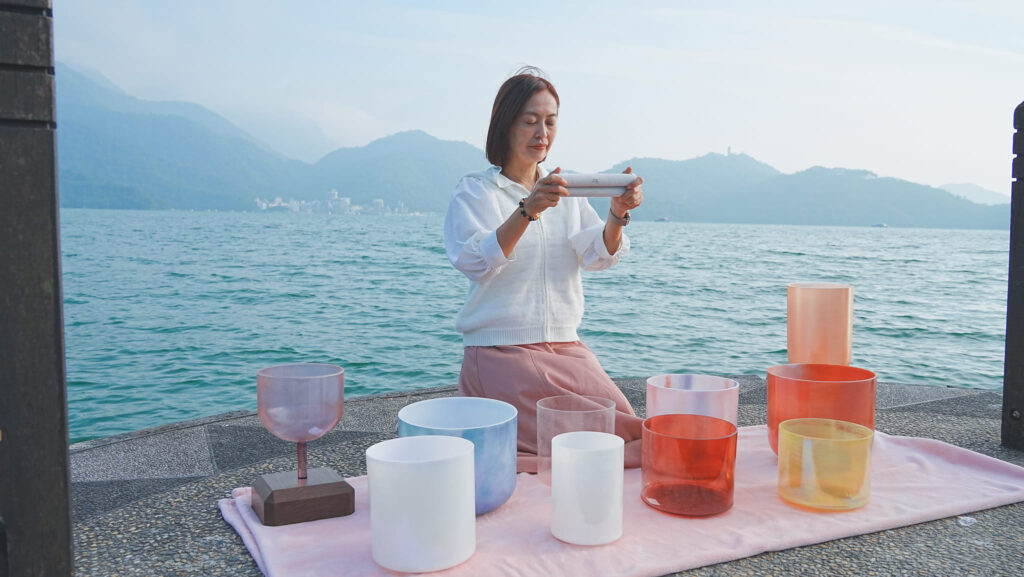 雪士達山煉金水晶缽-10英寸 海洋金 Zeal Point 音調A A#-10
